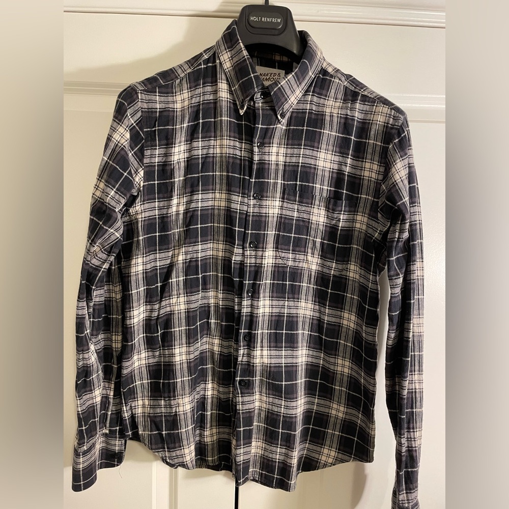 Naked and Famous Plaid Button Down
